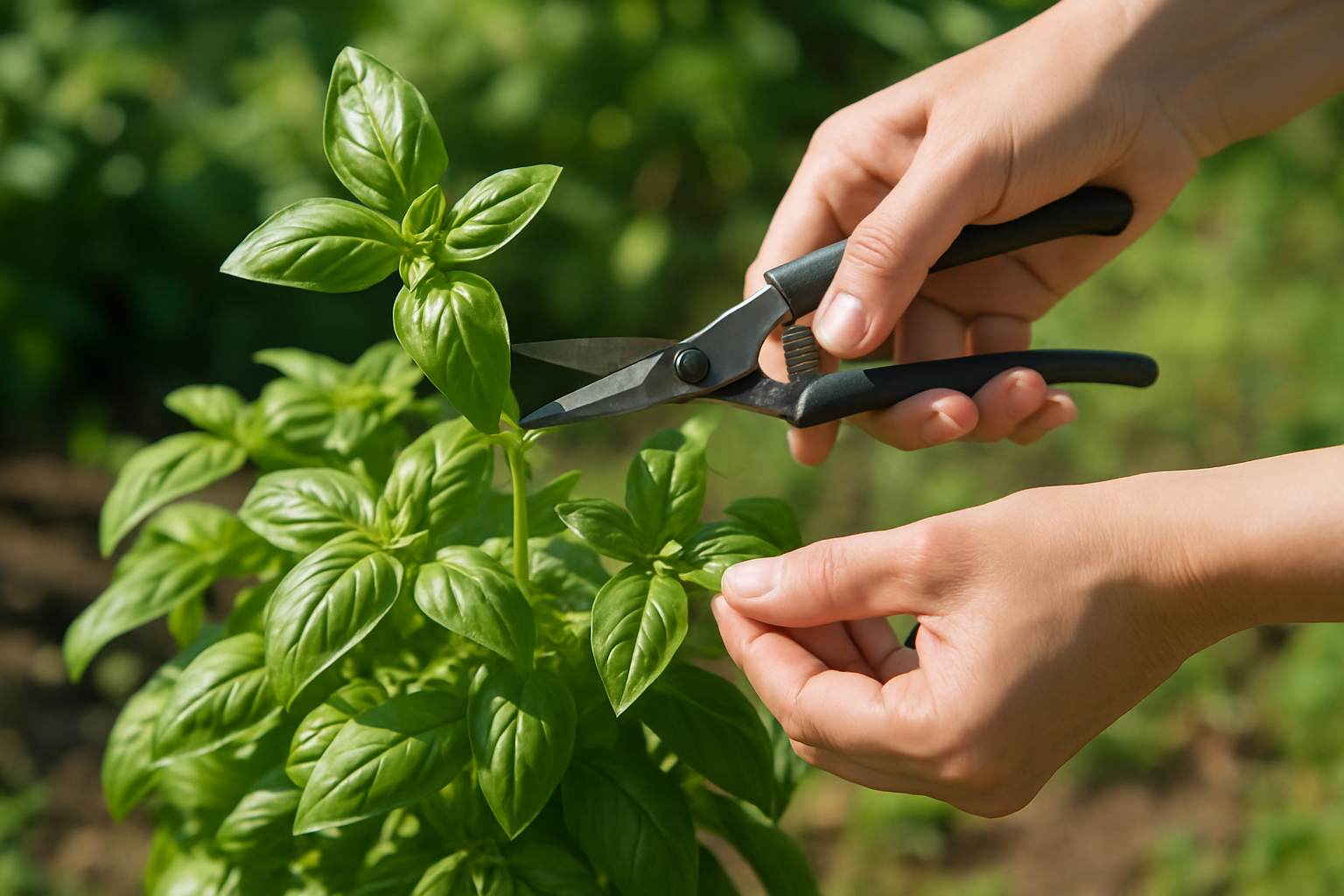 How to harvest basil so it will come back